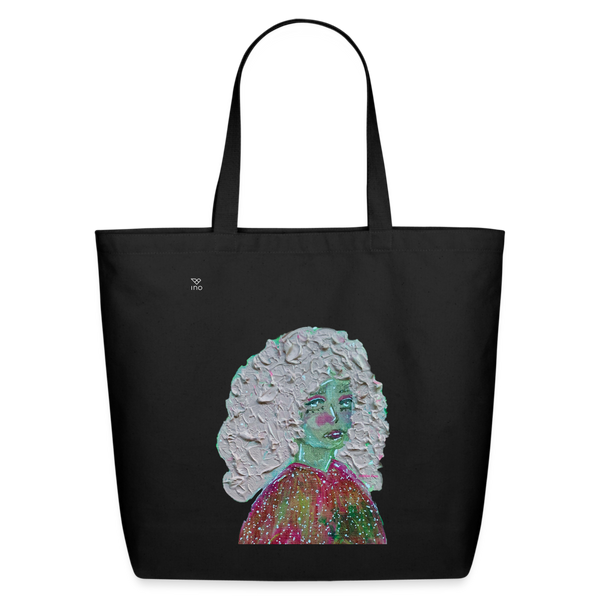 Atelier Faces - Strawberry : Eco-Friendly Cotton Tote - black