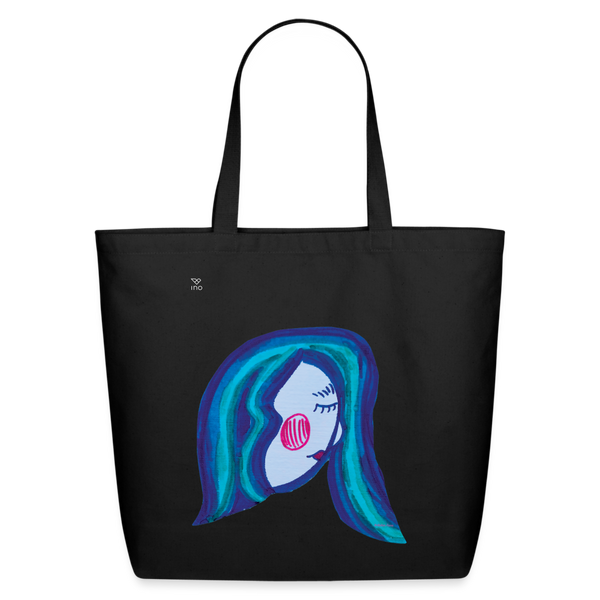 Atelier Faces - Parsley : Eco-Friendly Cotton Tote - black