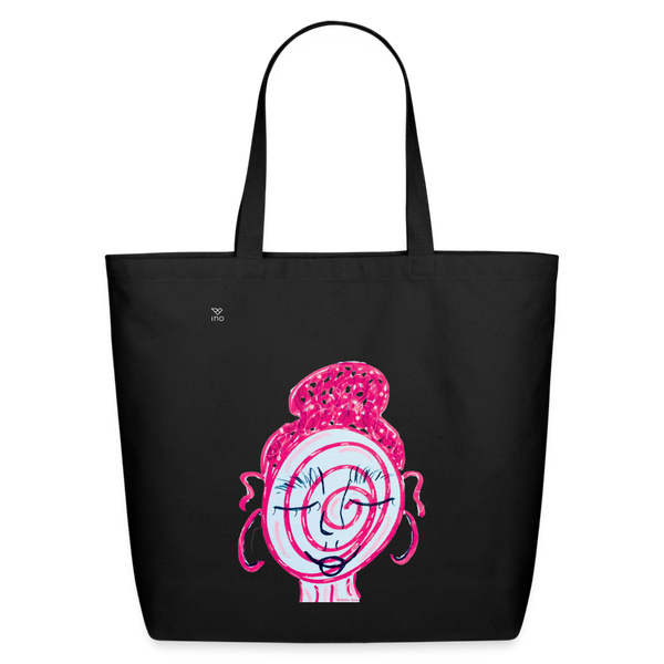 Atelier Faces - Pepper : Eco-Friendly Cotton Tote - black