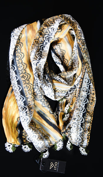handmade silk scarf - ino scarf boutique austin tx - unique scarf store