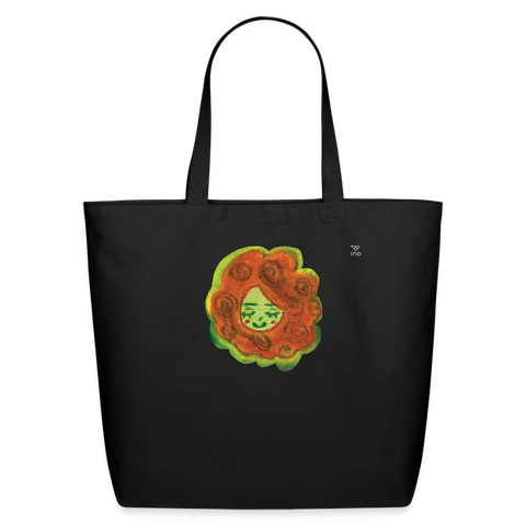 Atelier Faces - Cauliflower: Eco-Friendly Cotton Tote - black