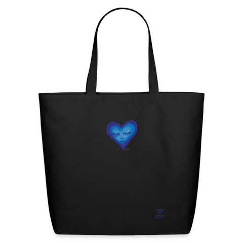 Blues Eco-Friendly Cotton Tote - black